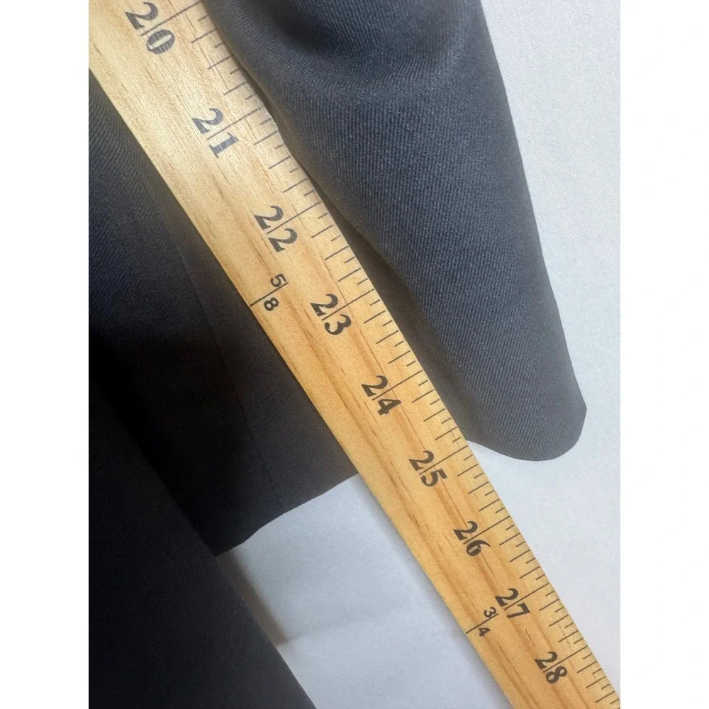 Indochino Mens 44 Charcoal Gray  Wool 2-Button Suit Jacket Blazer Ticket Pocket